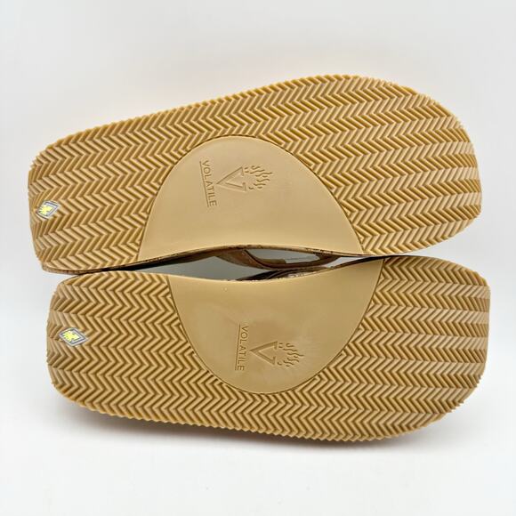 Volatile Womens Neville Wedge Sandal US 11 M Nude Snake Vegan Leather NWOB - Picture 10 of 12